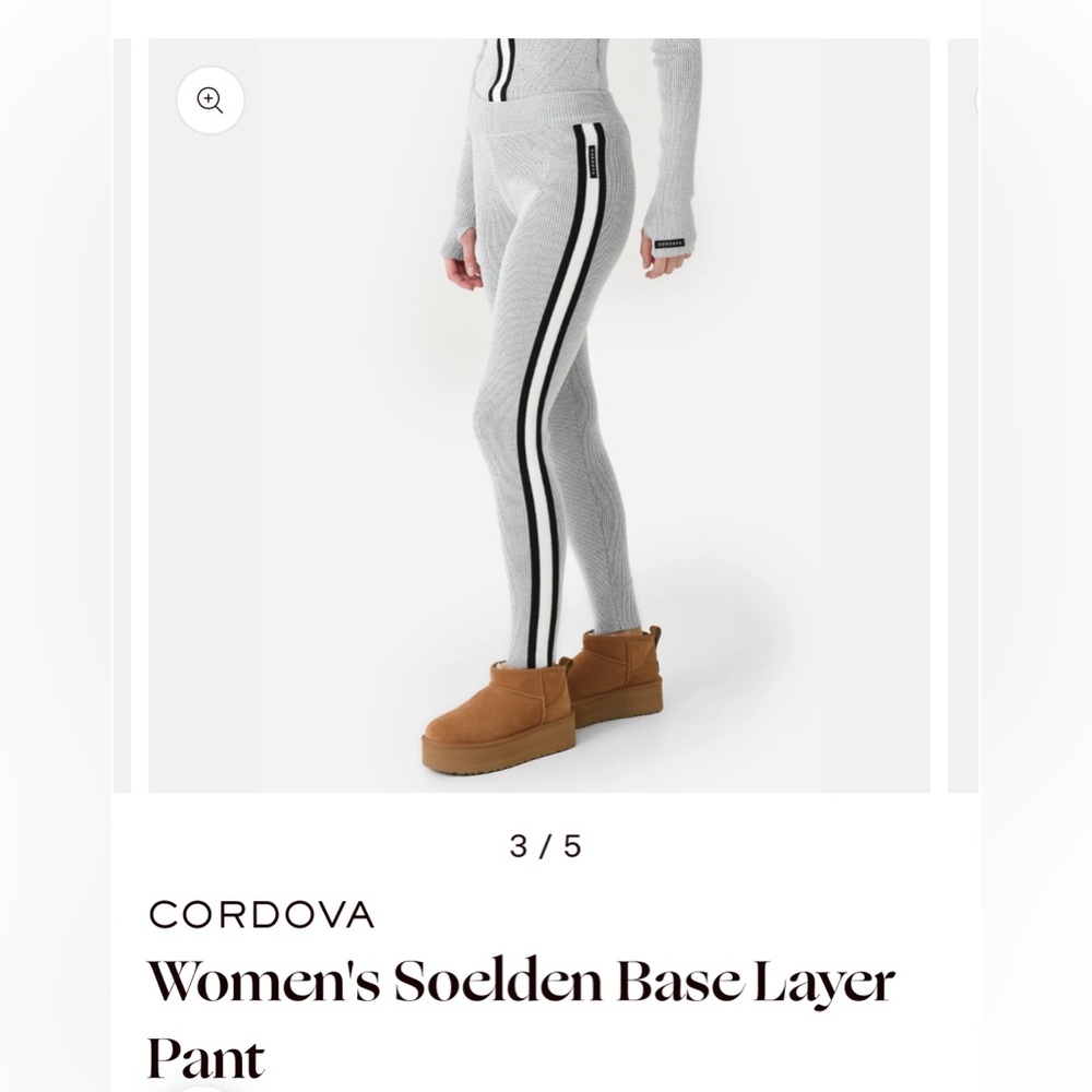 Cordova Base Layer Leggings, Size Large